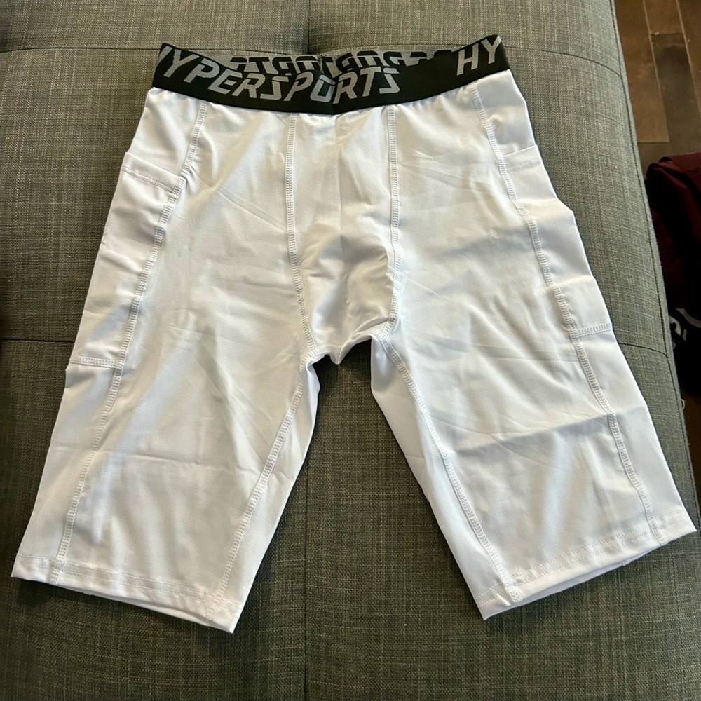 White Men's compression shorts